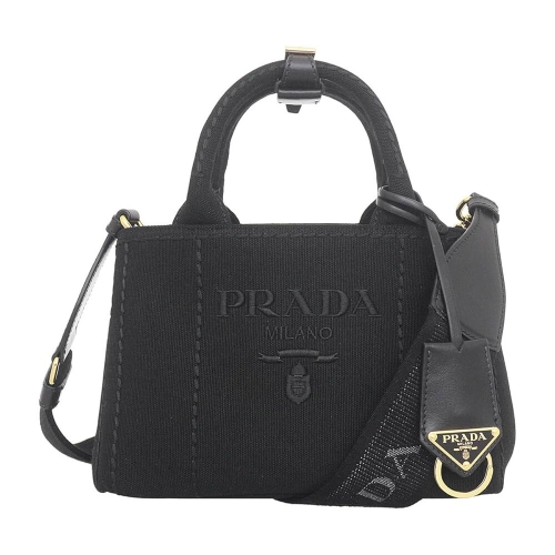 프라다 가방 숄더백 1BA0382CYA 8OM 카나팔리카모 코튼 캔버스 레터링 로고 미니 소형 핸드백 여성