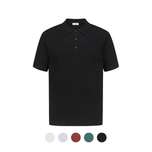 ANDZ 쿨링 버튼 카라 반팔 풀오버 스웨터_BZD2ET1103_이미지