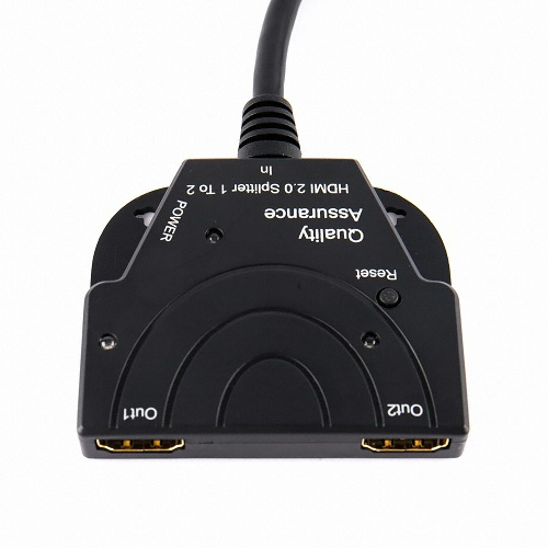 퀄리티어슈어런스코리아 1:2 HDMI 2.0 모니터 분배기 (Q4K60HZUHD)_이미지