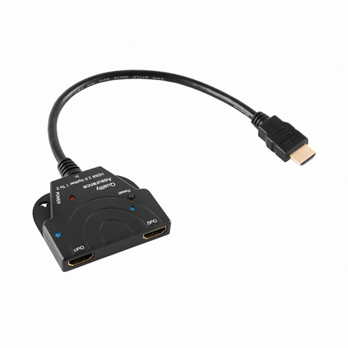 퀄리티어슈어런스코리아 1:2 HDMI 2.0 모니터 분배기 (Q4K60HZUHD)_이미지