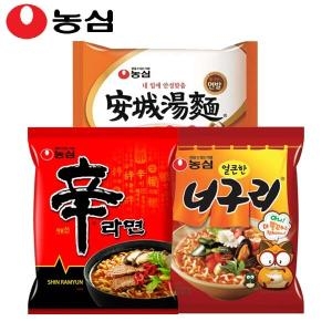 농심  신라면10개 + 안성탕면10개 + 얼큰한너구리10개
