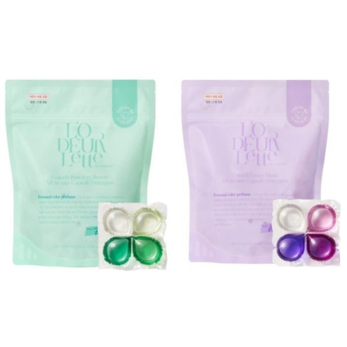 컬러핏 올인원 캡슐세제 그레이스 머스크 30개입 + 파우더리 브리즈 30개입