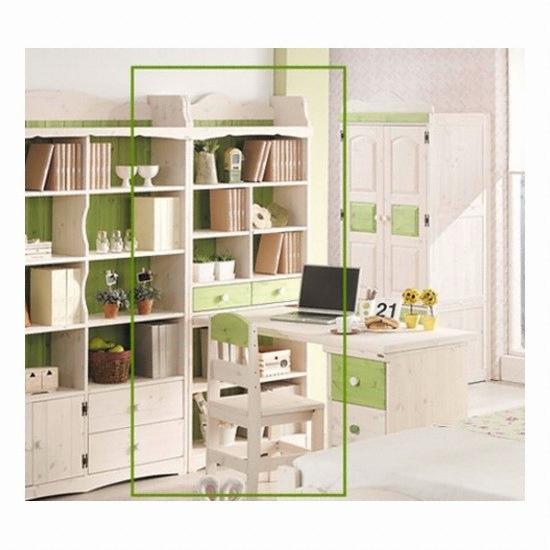 그린퍼니쳐 포레스트 카멜 레드파인 원목 800 책장_이미지