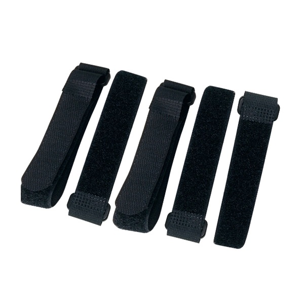 라인업시스템 LANStar 벨크로타이 링벨트 300mm (블랙, 5개)