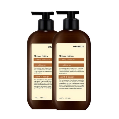 LG생활건강 오가니스트 체리블라썸 모던 컨디셔너 400ml (2개)