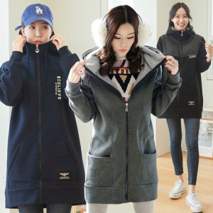 메르 기모 일자포켓집업