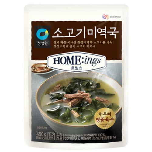 대상 청정원 호밍스 소고기미역국 450g (1개)