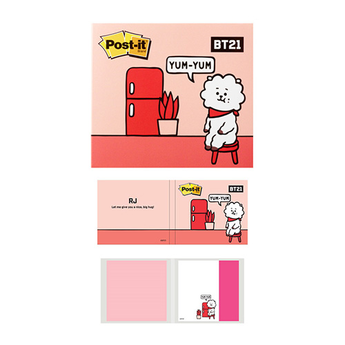 3M 강한점착용 커버노트 BT21 RJ