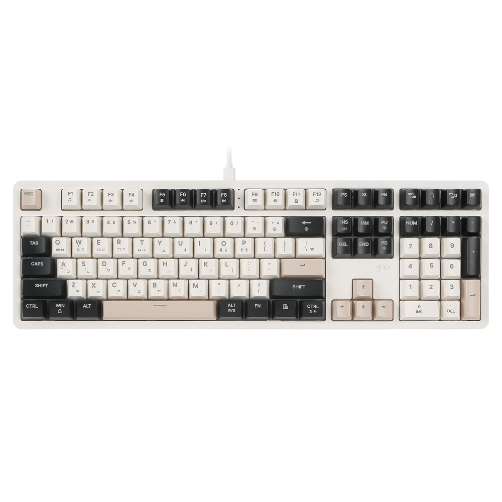 지클릭커 DEEPSEA M DSWK108 유무선 (크림베이지)_이미지