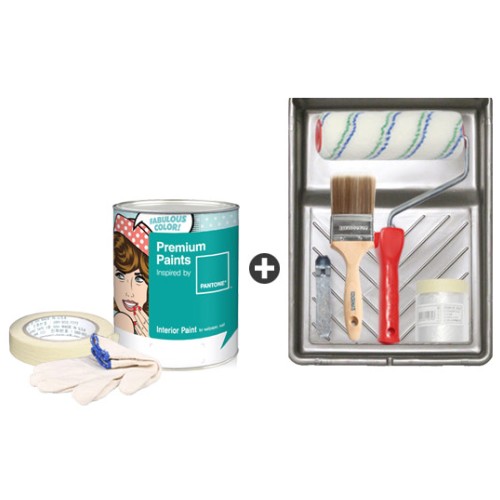 노루페인트 프리미엄 팬톤페인트 벽지 벽면 리폼세트 (8평형)_이미지