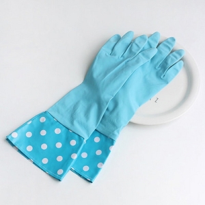 꾸미까  블루도트 고무장갑