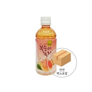 웰그린세제 웰그린 복숭아녹차 340ml 20개 복숭아녹차_이미지