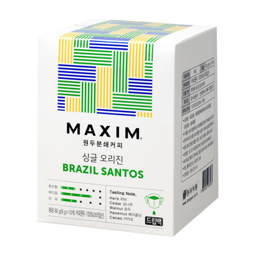 동서식품 맥심 싱글 오리진 브라질 산토스 드립백 10개입 [1개]