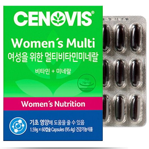 세노비스 여성을 위한 멀티비타민 미네랄 1661mg 60캡슐 (3개)_이미지