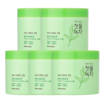 첫물녹차 프레쉬 클렌징 크림 300g (5개)_이미지