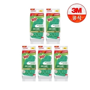 3M 강력 도트수세미 2+1입 5개 총15입_이미지