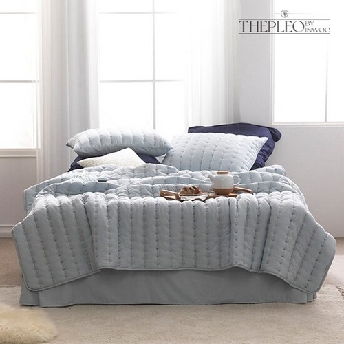 더플레오 스티치자수 차렵이불 (3개, 슈퍼킹 SK)_이미지