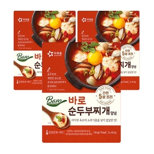 아워홈 바로 순두부찌개양념 120g (3개)_이미지