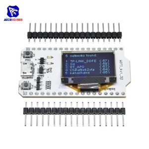 아두이노 NodeMcu 용 ESP32 와이파이 키트 0.96 인치 OLED 디스플레이 CP2012 개발 보드 핀 DIY 전자