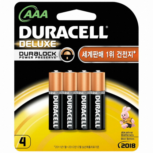 듀라셀 디럭스 알카라인 AAA (4개)_이미지