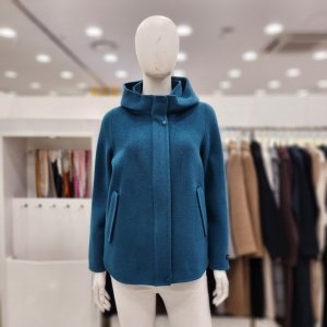 조이너스 여성 자켓 후드 안감 누빔 모직 하프 코트JDW1WJK0470