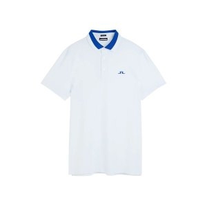 남성 화이트 벤지 폴로 카라 반팔 티셔트 GMJT08409 BIANCO