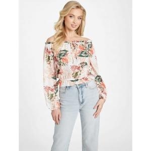 게스 갈리아 오프 숄더 탑 멀티 컬러 631477_이미지