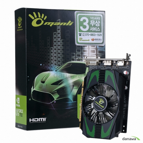 MANLI 지포스 GTX750 Black Knight DP D5 1GB_이미지