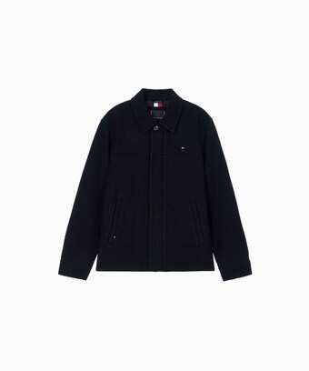 타미힐피거 울 블렌드 카라 재킷 T12G7WOT705ML1DW5 7330457
