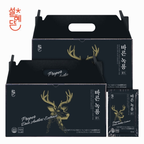 엔에이치바이오 설혜담 바른 녹용 골드 70ml 30포 (2개)_이미지