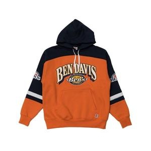 데일리룩 벤 데이비스 티셔츠 반팔 남녀공용 BEN DAVIS 화이트라벨 서포터즈 후드 다크오렌지664176_이미지