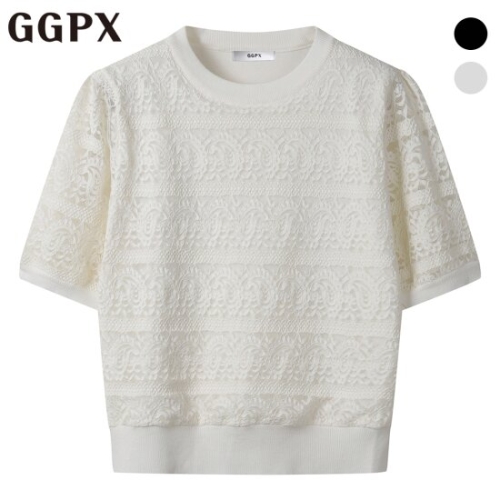 GGPX 레이스 반팔 니트 GP3KP007F이미지입니다. 누르면 해당 게시물로 새창이동합니다.