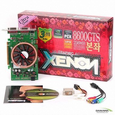 이엠텍 XENON 지포스 8600GTS 본좌 울트라오버 256MB VF9 AVA_이미지