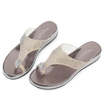 아미 k et muse Jewel point wedge flip flop_KM20s276