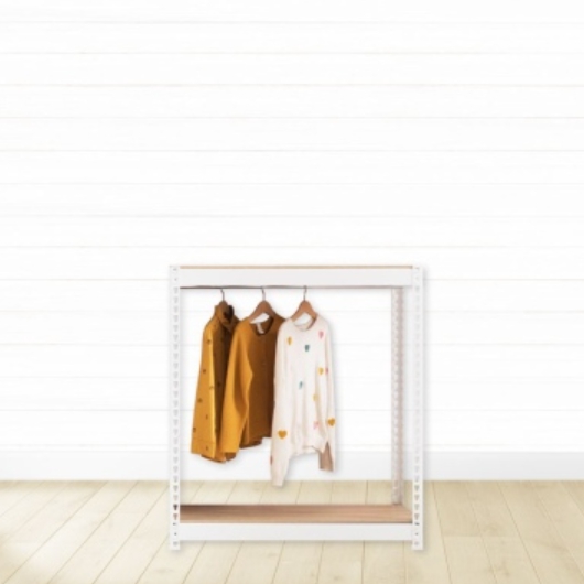 스피드랙 V2 행거 2단 행거봉1개 드레스룸 500x400 (90cm(높이))_이미지
