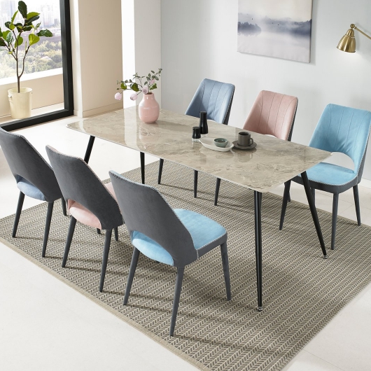 아이앤 딜리 세라믹 식탁 1800 (의자6개)_이미지