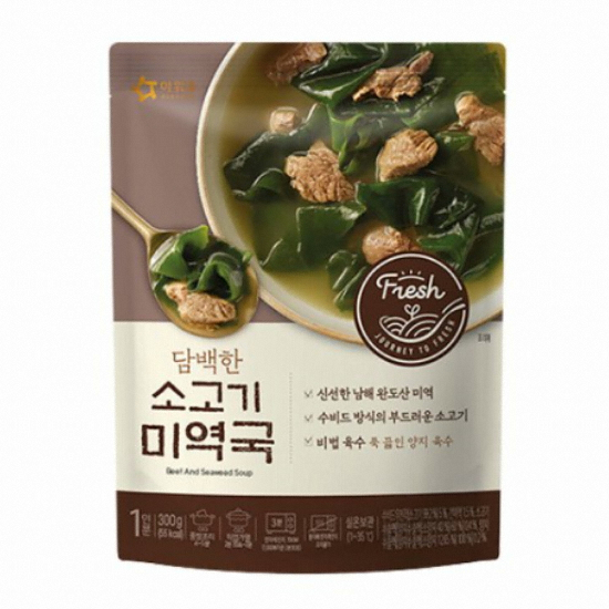 아워홈 담백한 소고기미역국 300g (6개)