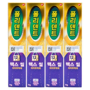 폴리덴트 의치부착재 맥스씰 70g (4개)_이미지