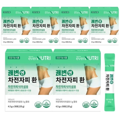 에버뉴트리 쾌변엔 차전자피 식이섬유 환 30포 (6개)