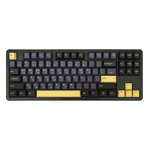 QSENN Q87 PBT 유무선 기계식 블랙 (저소음 바다소금축)