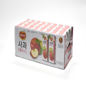 롯데칠성음료 델몬트 사과 드링크 190ml (48개)_이미지