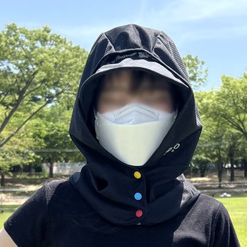 바로스포츠 얼굴 햇빛가리개 자외선차단 후드형_이미지