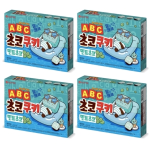 롯데제과 ABC 초코쿠키 민트초코 130g [4개]