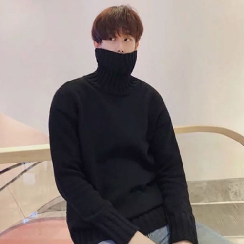 BE789029 베이직 터틀넥 가을 겨울 필수템 남자 긴팔 니트