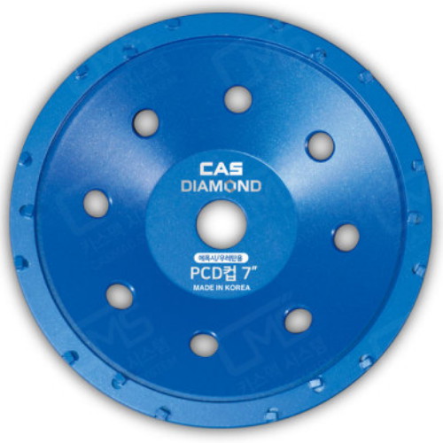 카스 7인치 다이아몬드날 PCD컵 폴리싱 DPC-PCD-7 (1개)_이미지
