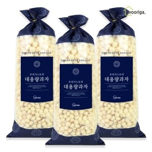 우리가스토리 팝콘 강냉이 280gx3봉 뻥튀기 대용량과자 옛날과자_이미지