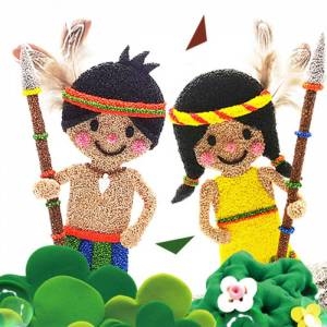 얼쑤탈 리얼 인디언 만들기-5인세트