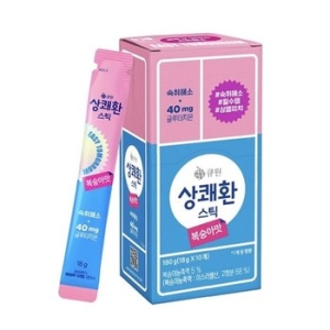 삼양사 큐원 상쾌환 스틱형 복숭아맛 18g (10개)_이미지