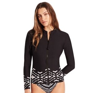 씨폴리 Seafolly ZANZIBAR 롱슬리브 집업 60203-049_이미지