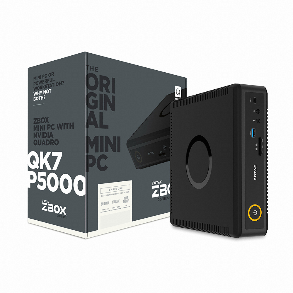ZOTAC ZBOX QK7P5000 쿼드로 WIN10PRO (16GB, SSD 240GB)